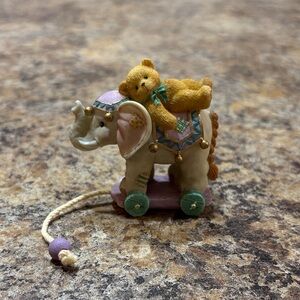 Cherished Teddies Pastel Elephant and Bear Figurine